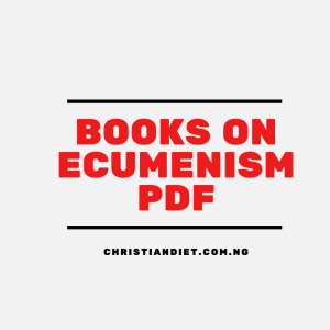 Books On Ecumenism [PDF Download]