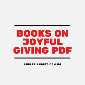 Books On Joyful Giving [PDF Download]