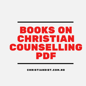 Books On Christian Counselling [PDF Download]