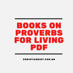 Books On Proverbs For Living [PDF Download]